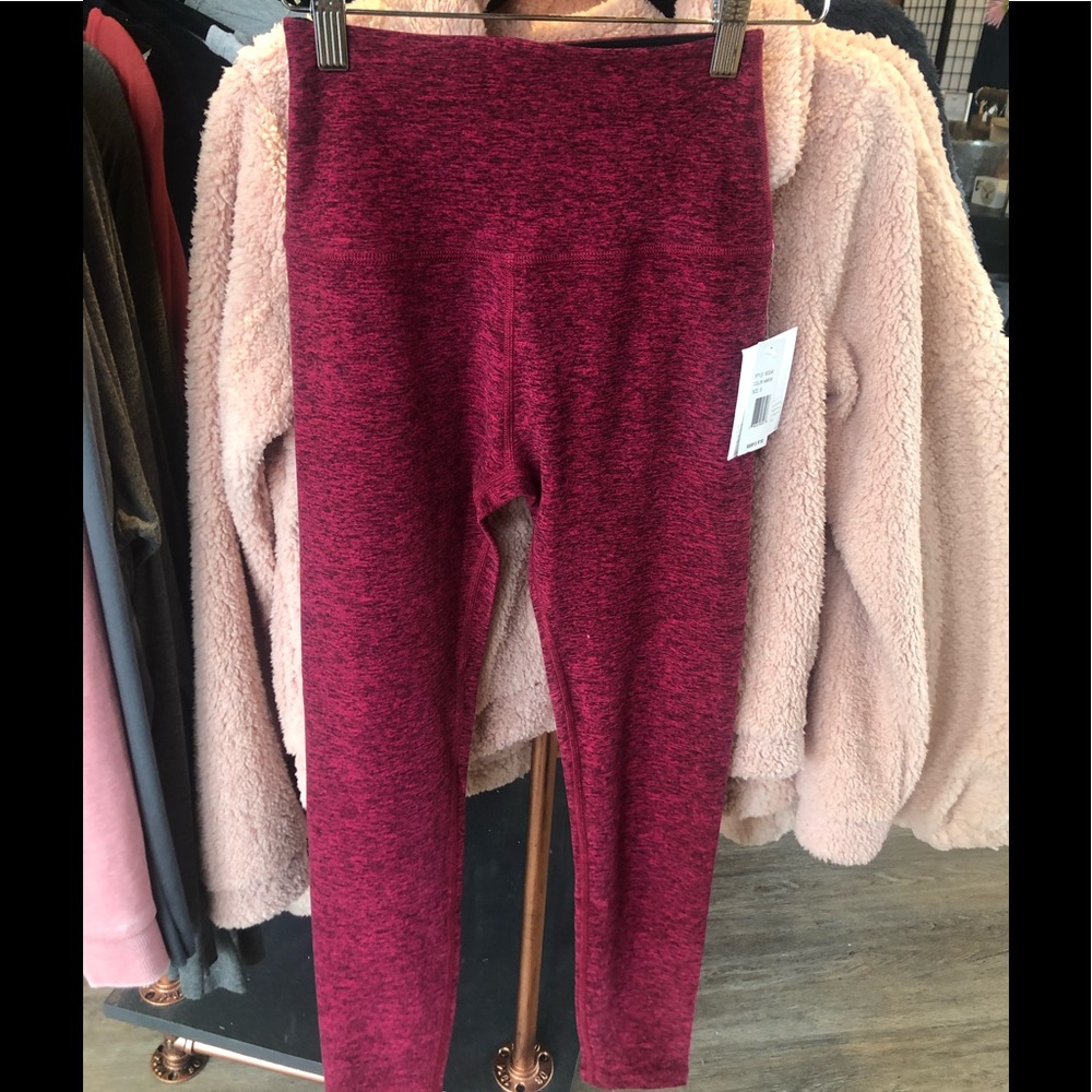 Beyond yoga spacedye leggings heather pink/black